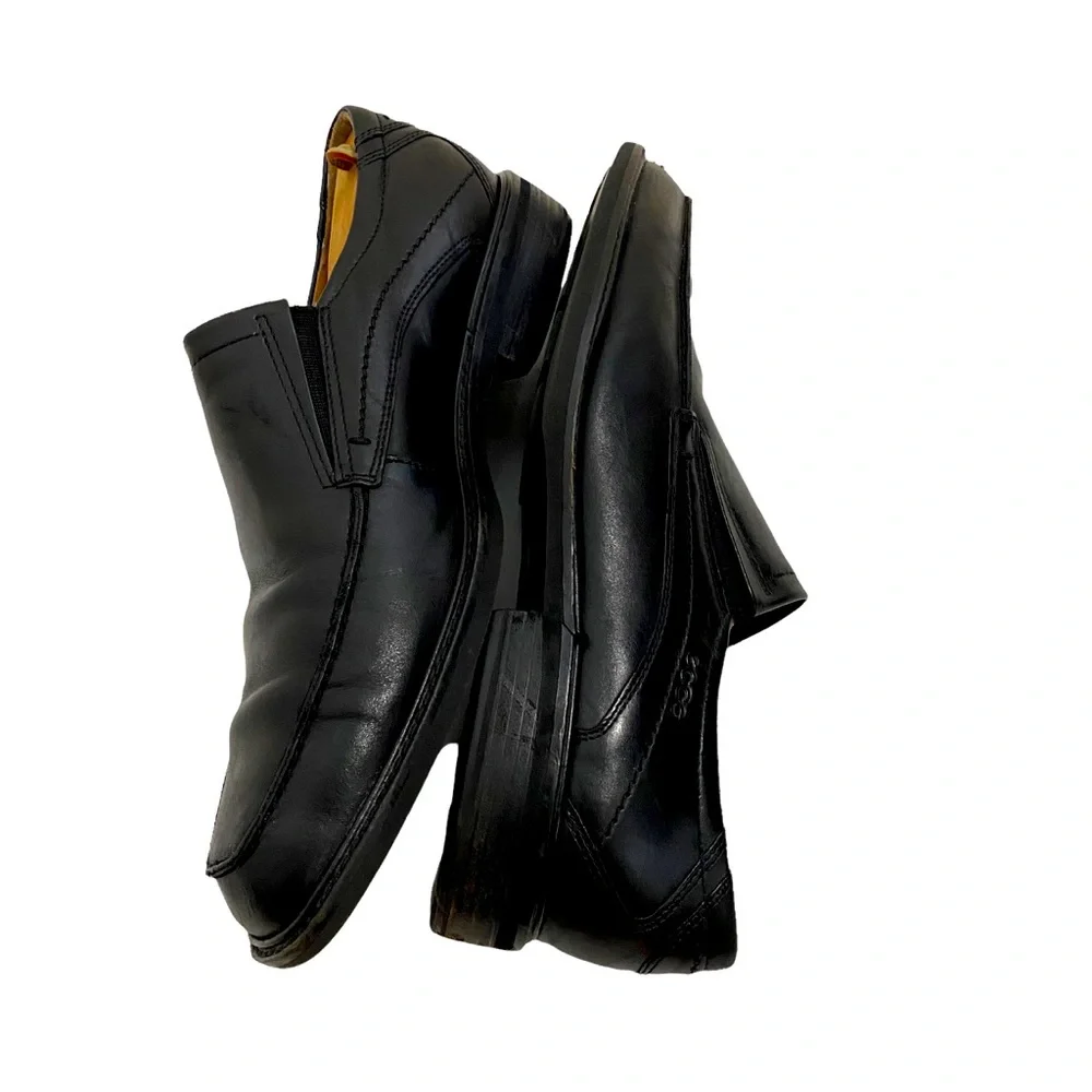 Ecco Men’s Black Slip On Shoes, Size 46/ 12 1/2